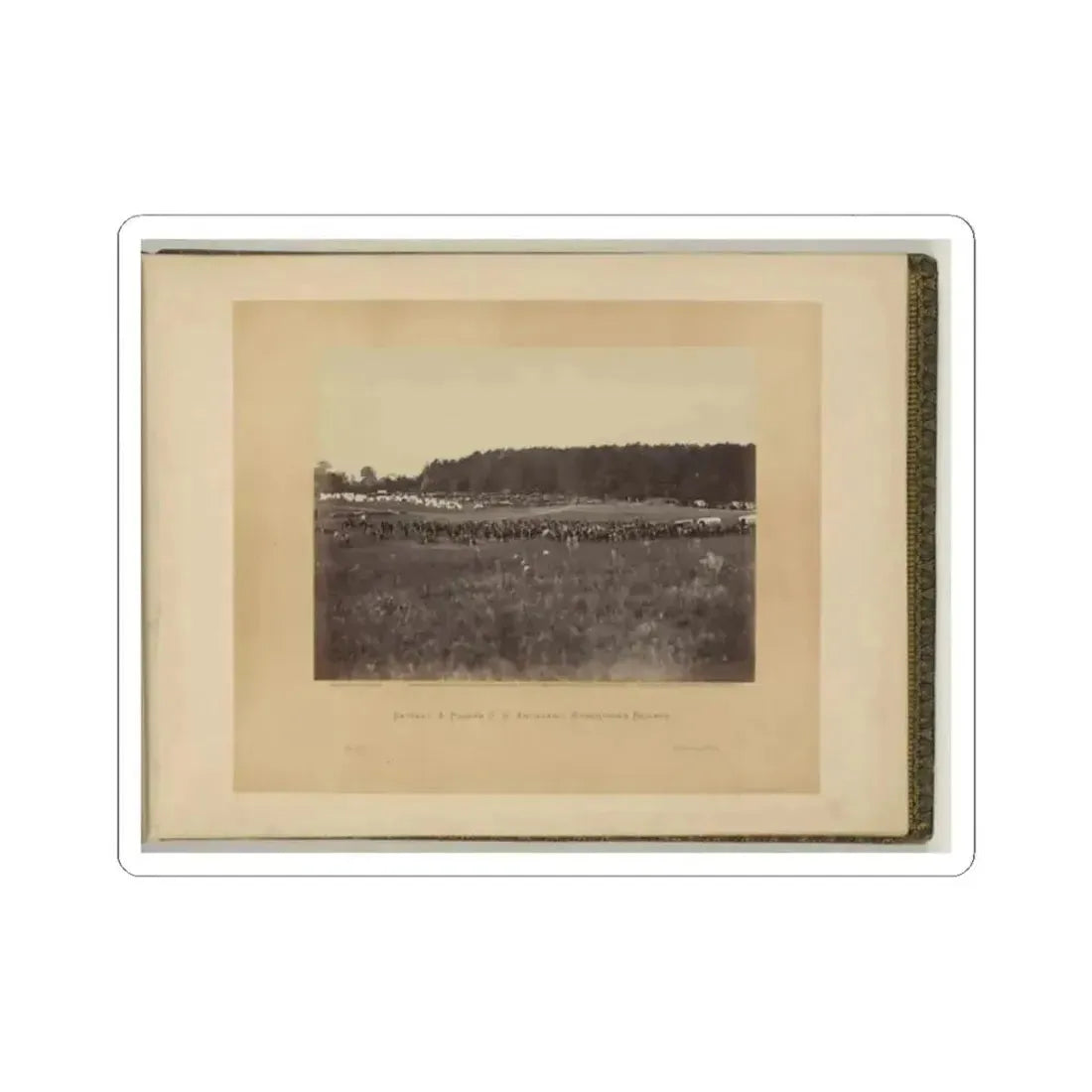 Battery a, Fourth U.S. Artillery, Robertson's Brigade (U.S. Civil War) STICKER Vinyl Kiss-Cut Decal 2 Inch White - The Sticker Space