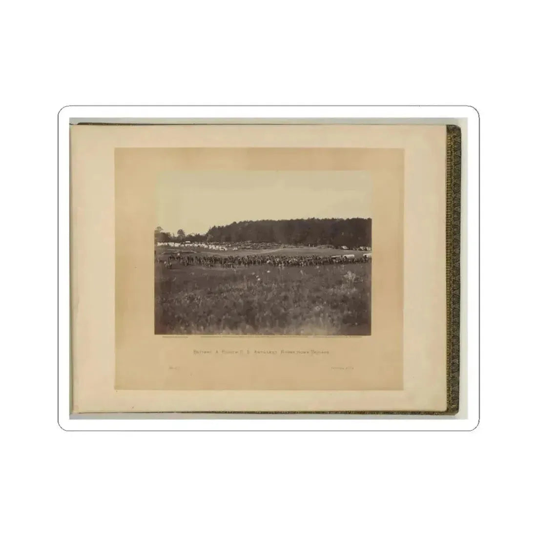 Battery a, Fourth U.S. Artillery, Robertson's Brigade (U.S. Civil War) STICKER Vinyl Kiss-Cut Decal 3 Inch White - The Sticker Space