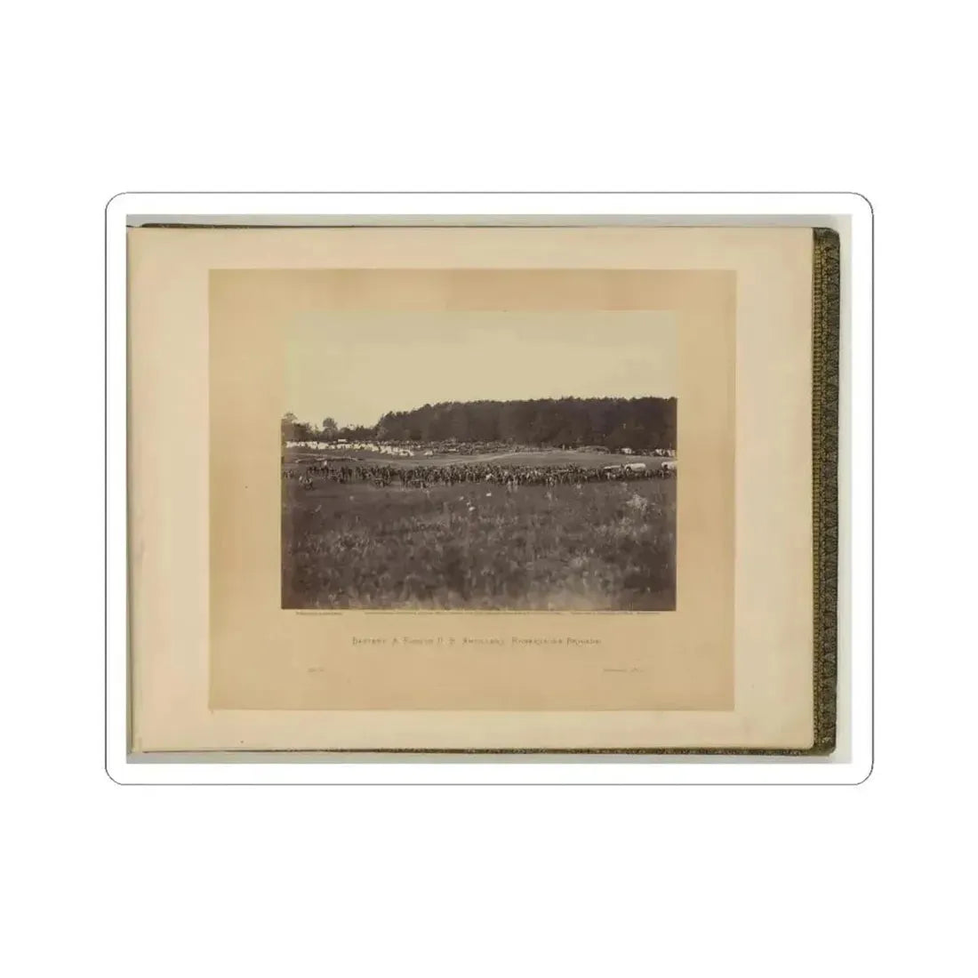 Battery a, Fourth U.S. Artillery, Robertson's Brigade (U.S. Civil War) STICKER Vinyl Kiss-Cut Decal 6 Inch White - The Sticker Space