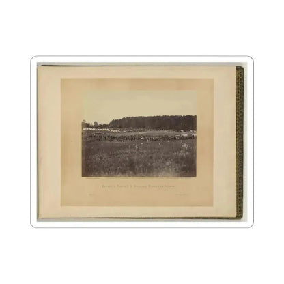 Battery a, Fourth U.S. Artillery, Robertson's Brigade (U.S. Civil War) STICKER Vinyl Kiss-Cut Decal 6 Inch White - The Sticker Space