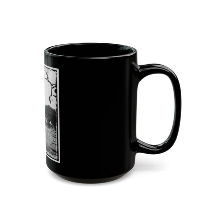 Battery Drill, U.S.A. (U.S. Civil War) Black Coffee Mug-The Sticker Space