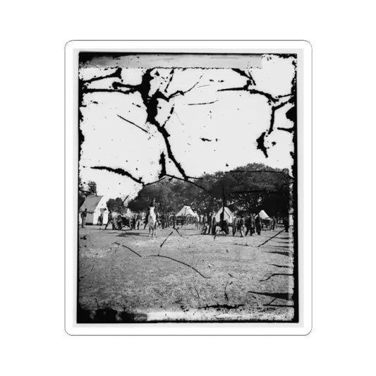 Battery Drill, U.S.A. (U.S. Civil War) STICKER Vinyl Kiss-Cut Decal 2 Inch White - The Sticker Space