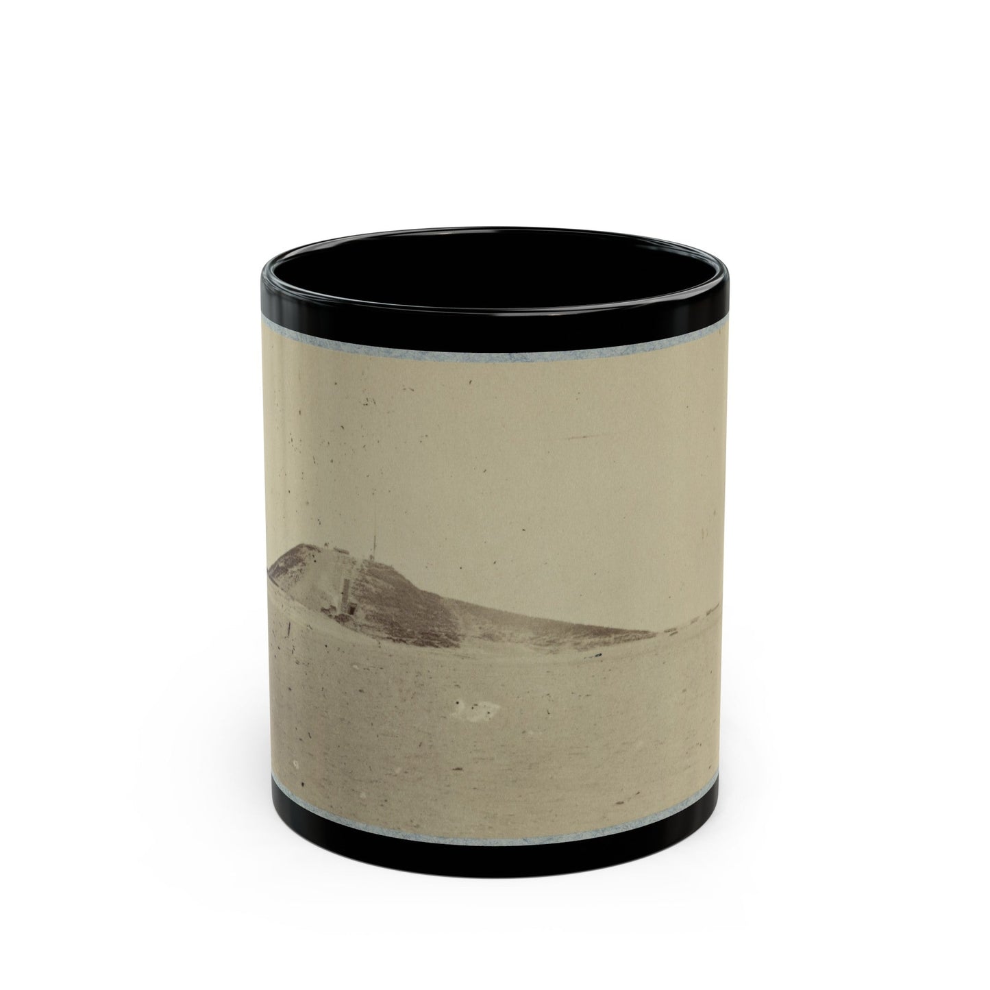 Battery Lamb Fort Fisher, N.C. (U.S. Civil War) Black Coffee Mug-11oz-The Sticker Space