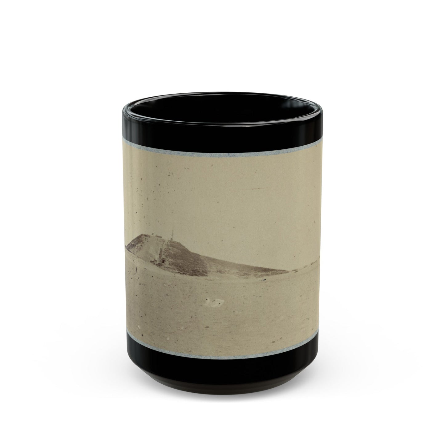 Battery Lamb Fort Fisher, N.C. (U.S. Civil War) Black Coffee Mug-15oz-The Sticker Space