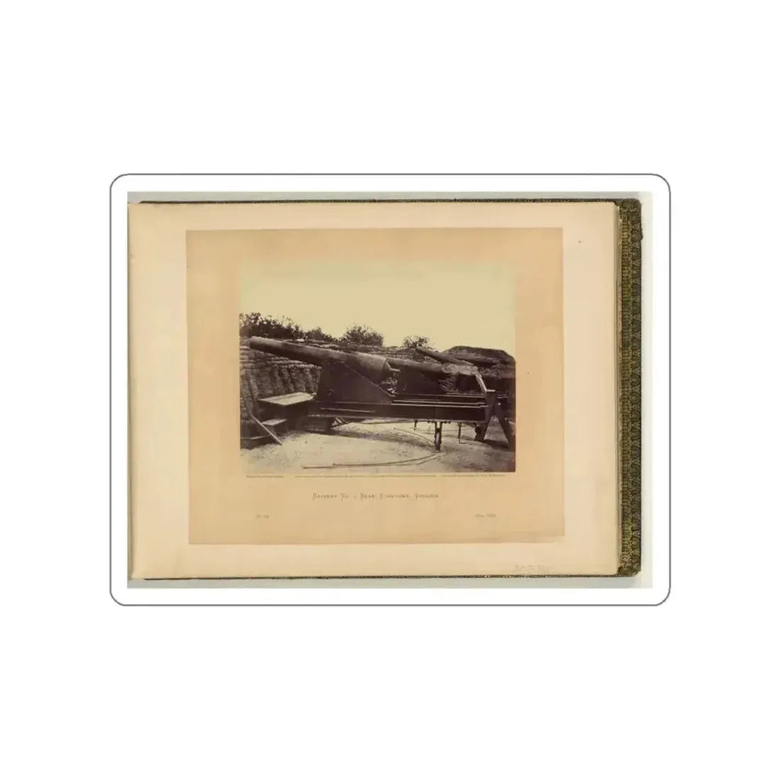 Battery No. 1, Near Yorktown, Virginia(2) (U.S. Civil War) STICKER Vinyl Die-Cut Decal - The Sticker Space