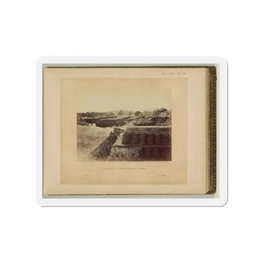 Battery No. 1, Near Yorktown, Virginia (U.S. Civil War) Refrigerator Magnet 2 Inch Die-Cut - The Sticker Space