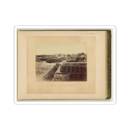 Battery No. 1, Near Yorktown, Virginia (U.S. Civil War) STICKER Vinyl Kiss-Cut Decal 2 Inch White - The Sticker Space