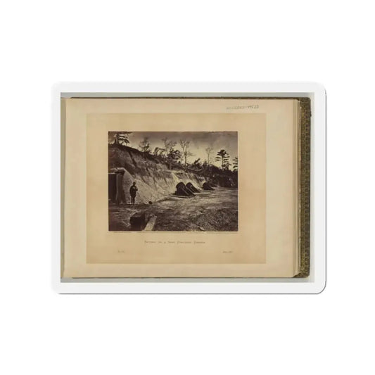 Battery No. 4, Near Yorktown, Virginia (U.S. Civil War) Refrigerator Magnet 2 Inch Die-Cut - The Sticker Space