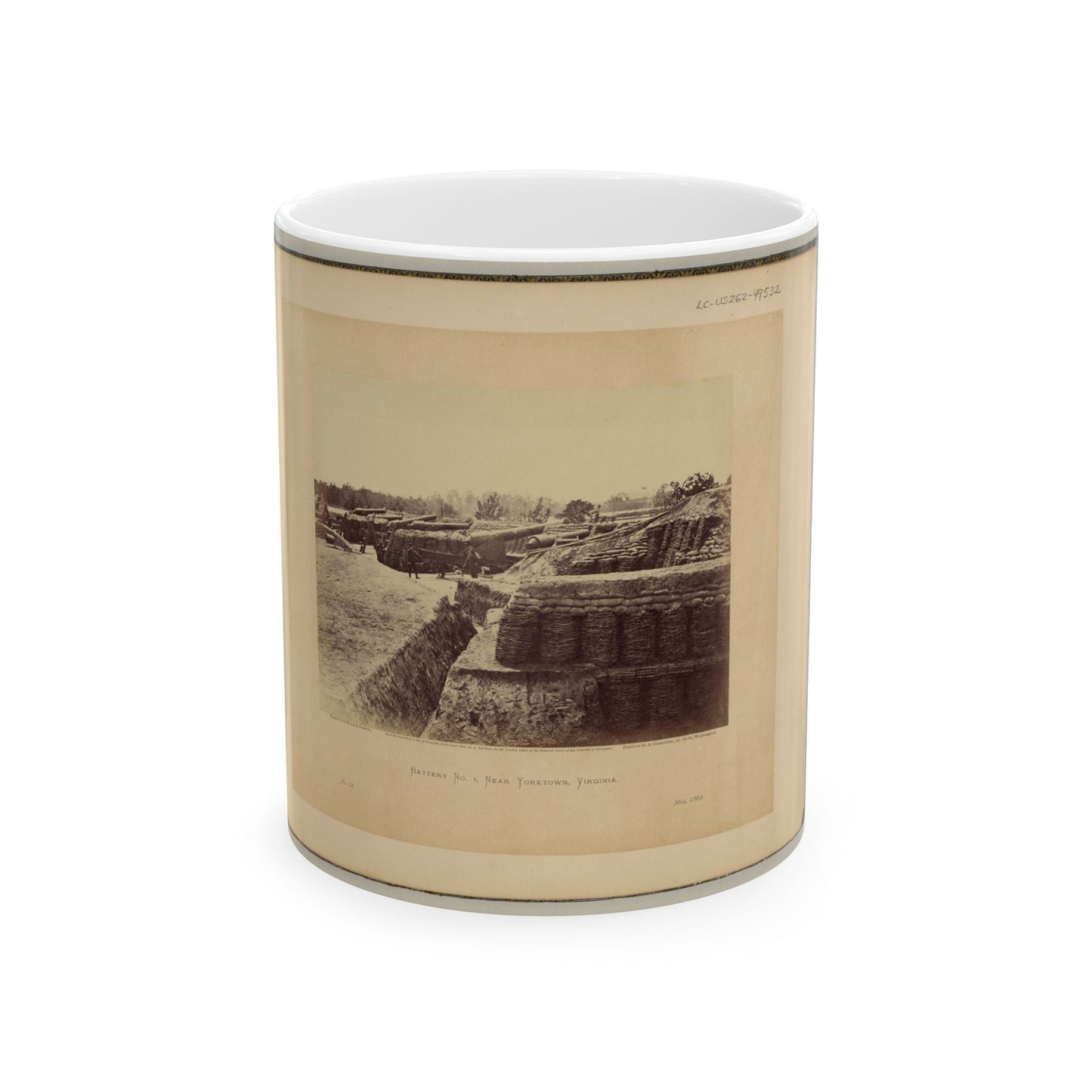 Battery No. 1, Near Yorktown, Virginia (U.S. Civil War) White Coffee Mug