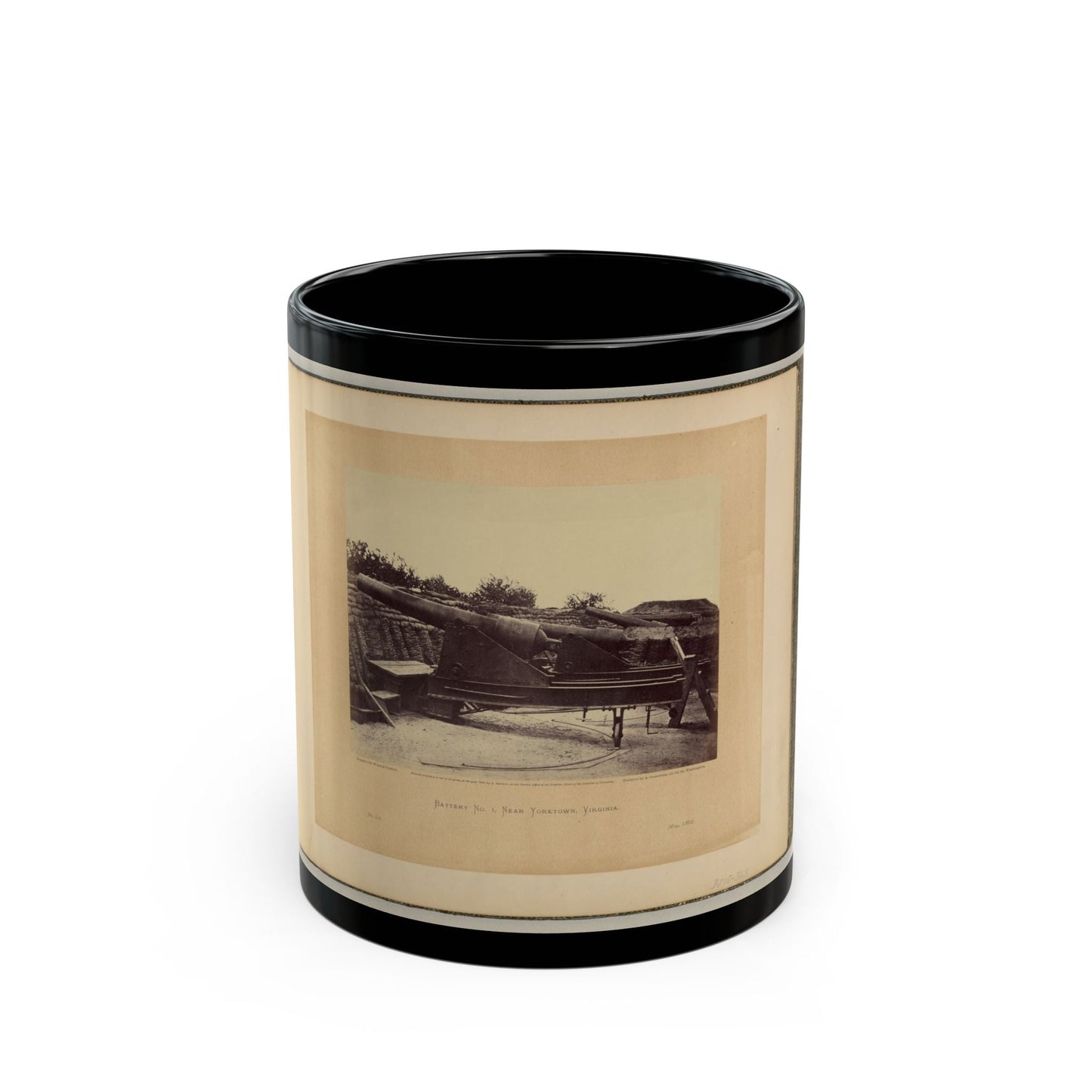 Battery No. 1, Near Yorktown, Virginia(2) (U.S. Civil War) Black Coffee Mug