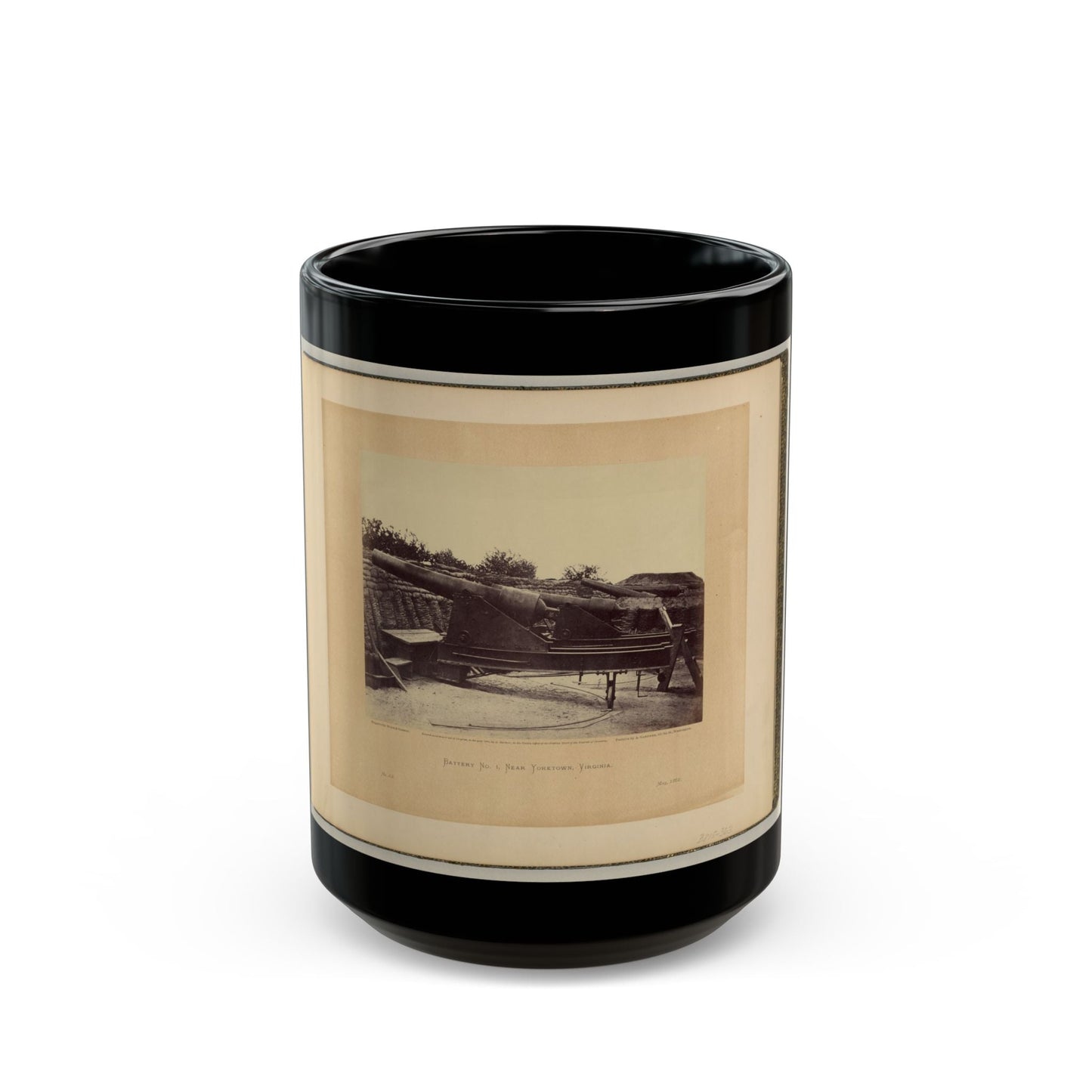 Battery No. 1, Near Yorktown, Virginia(2) (U.S. Civil War) Black Coffee Mug