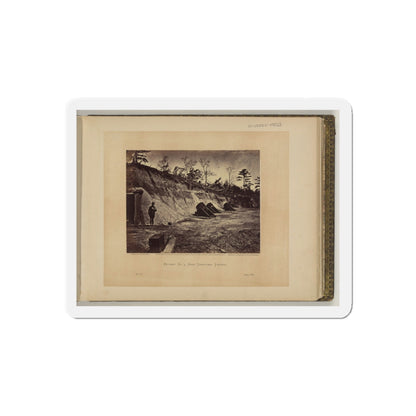 Battery No. 4, Near Yorktown, Virginia (U.S. Civil War) Refrigerator Magnet-4" x 4"-The Sticker Space