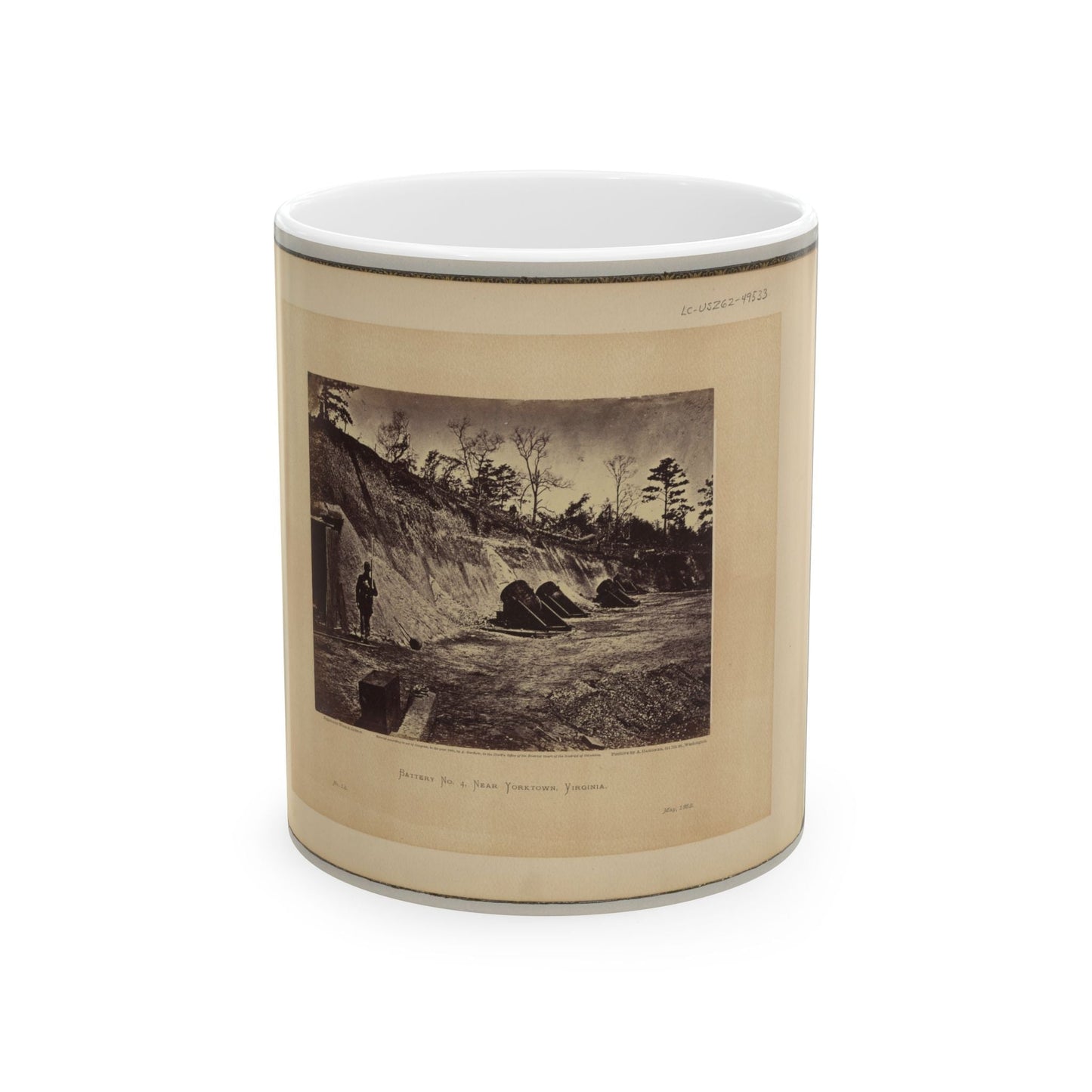 Battery No. 4, Near Yorktown, Virginia (U.S. Civil War) White Coffee Mug