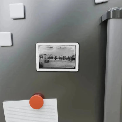 Battery Reynolds. Five 10-Inch Siege Mortars Against Wagner (U.S. Civil War) Refrigerator Magnet - The Sticker Space