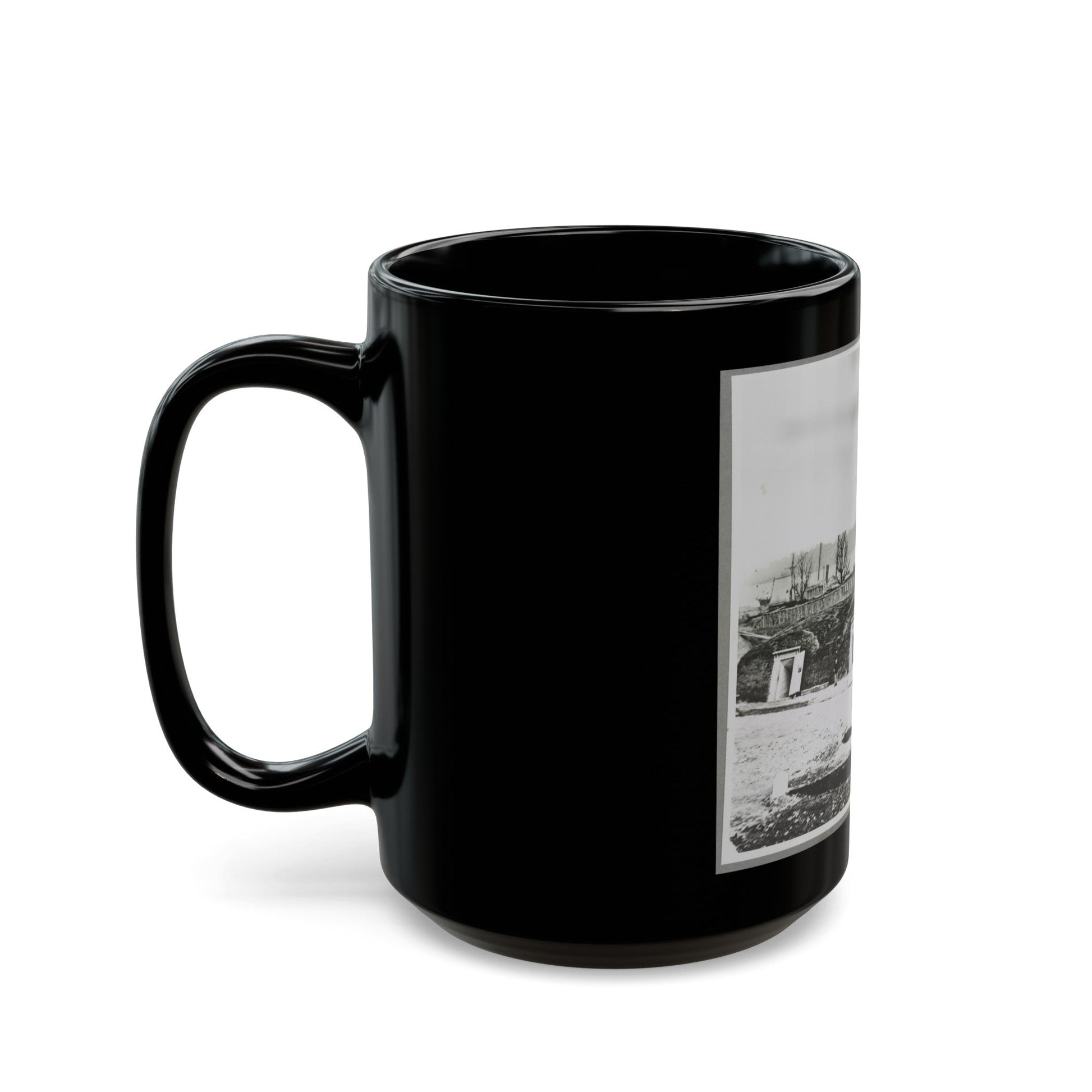 Battery Rodgers, (Interior), Vicinity, Alexandria, Va. (U.S. Civil War) Black Coffee Mug-The Sticker Space