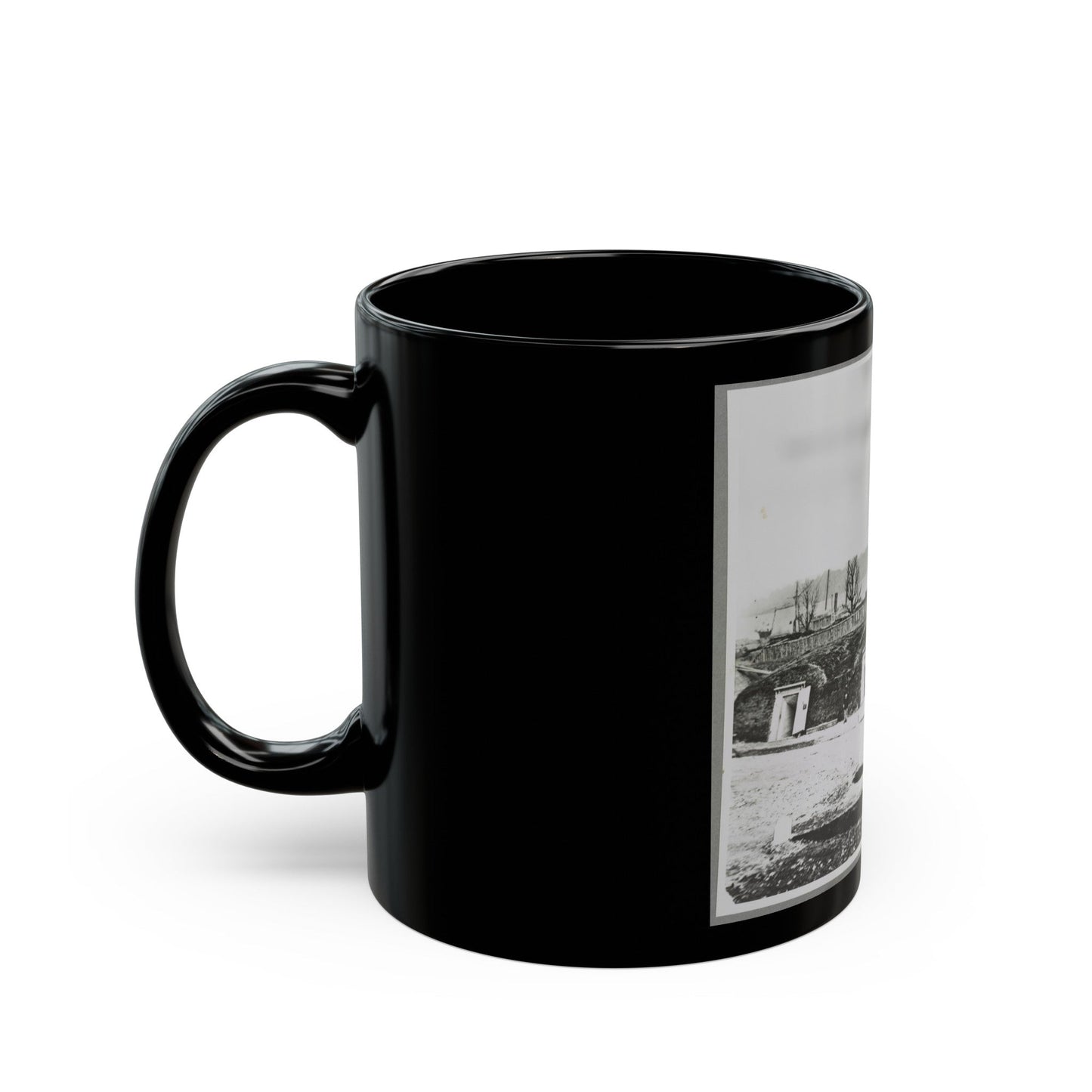 Battery Rodgers, (Interior), Vicinity, Alexandria, Va. (U.S. Civil War) Black Coffee Mug-The Sticker Space