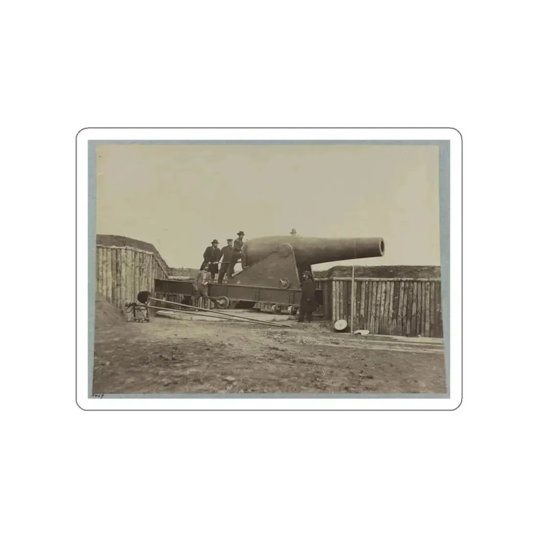 Battery Rodgers, Potomac River, Near Alexandria 001 (U.S. Civil War) STICKER Vinyl Die-Cut Decal White Die-Cut 3 Inch - The Sticker Space