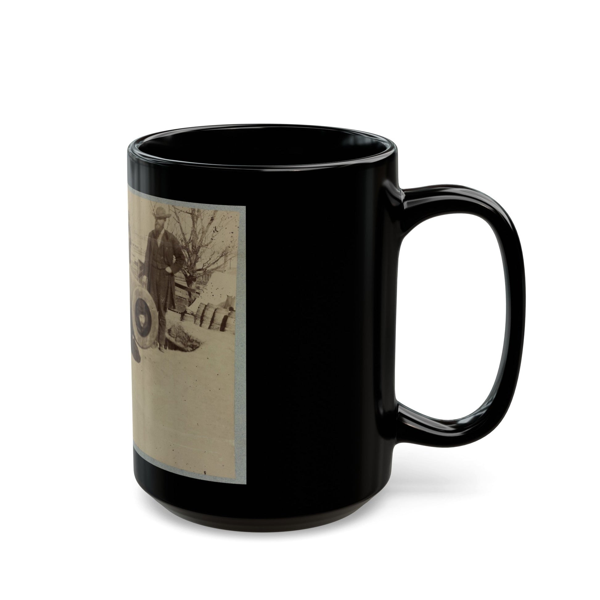 Battery Rodgers (U.S. Civil War) Black Coffee Mug-The Sticker Space