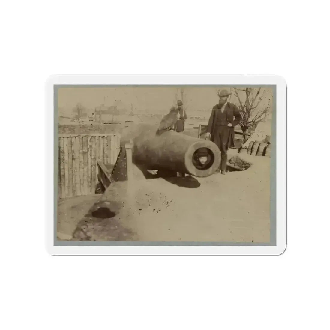 Battery Rodgers (U.S. Civil War) Refrigerator Magnet 3" x 3" Die-Cut 1 pc - The Sticker Space