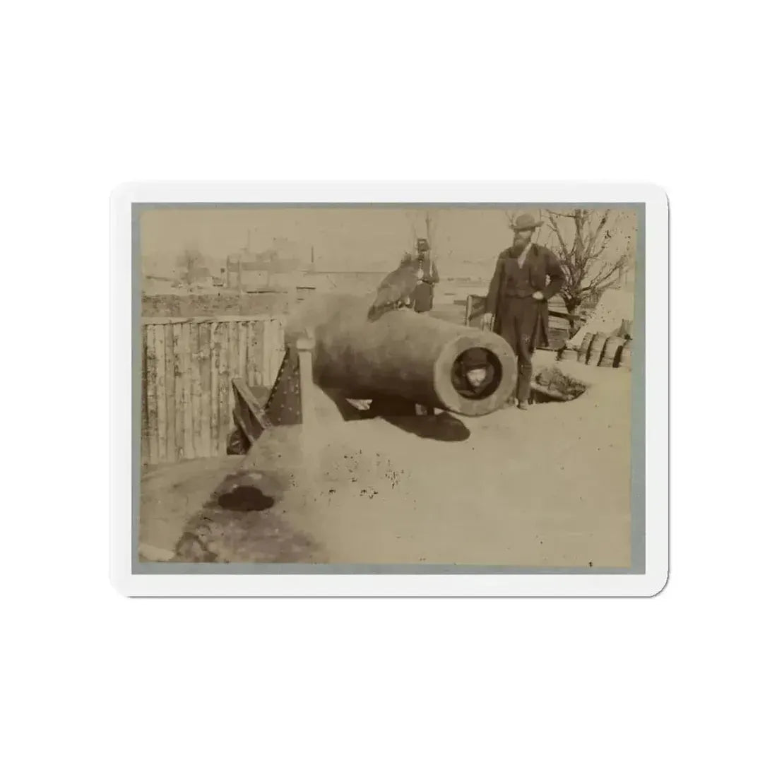 Battery Rodgers (U.S. Civil War) Refrigerator Magnet 4" x 4" Die-Cut 1 pc - The Sticker Space