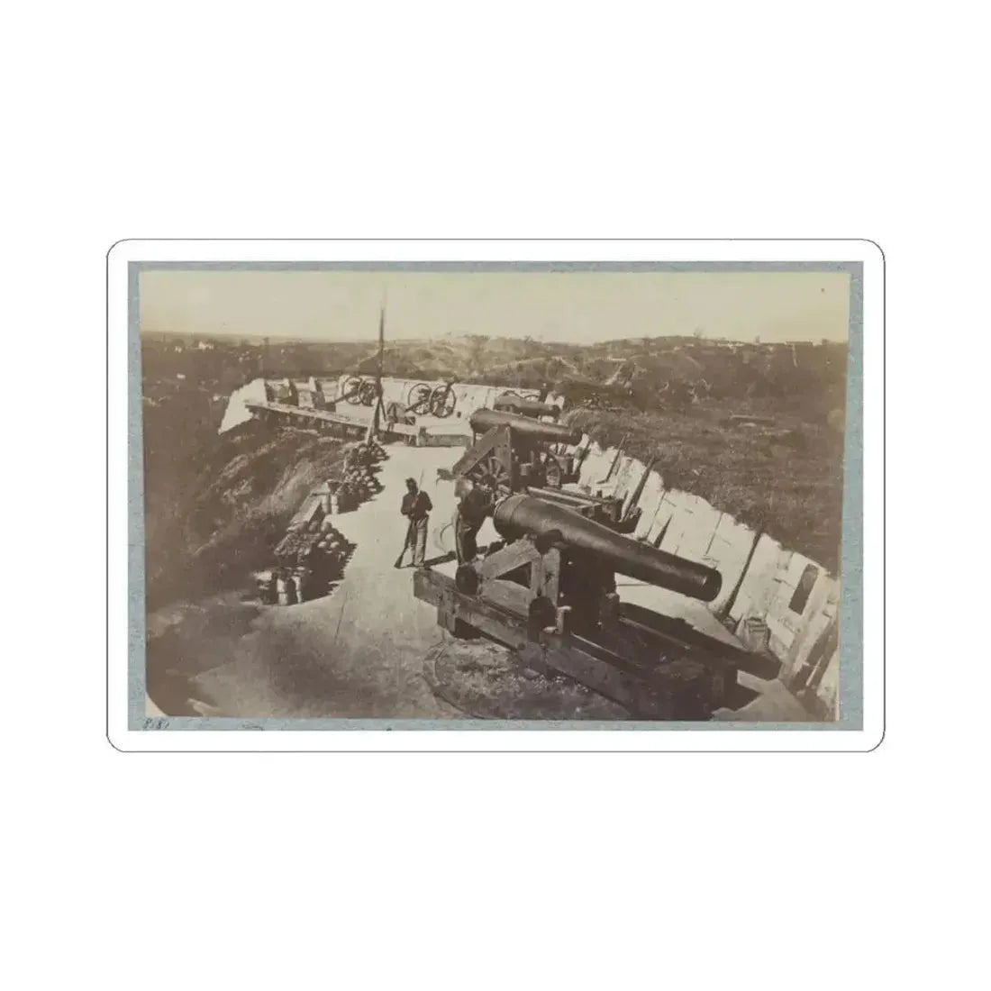 Battery Sherman, Vicksburg, Miss. (U.S. Civil War) STICKER Vinyl Kiss-Cut Decal 3 Inch White - The Sticker Space