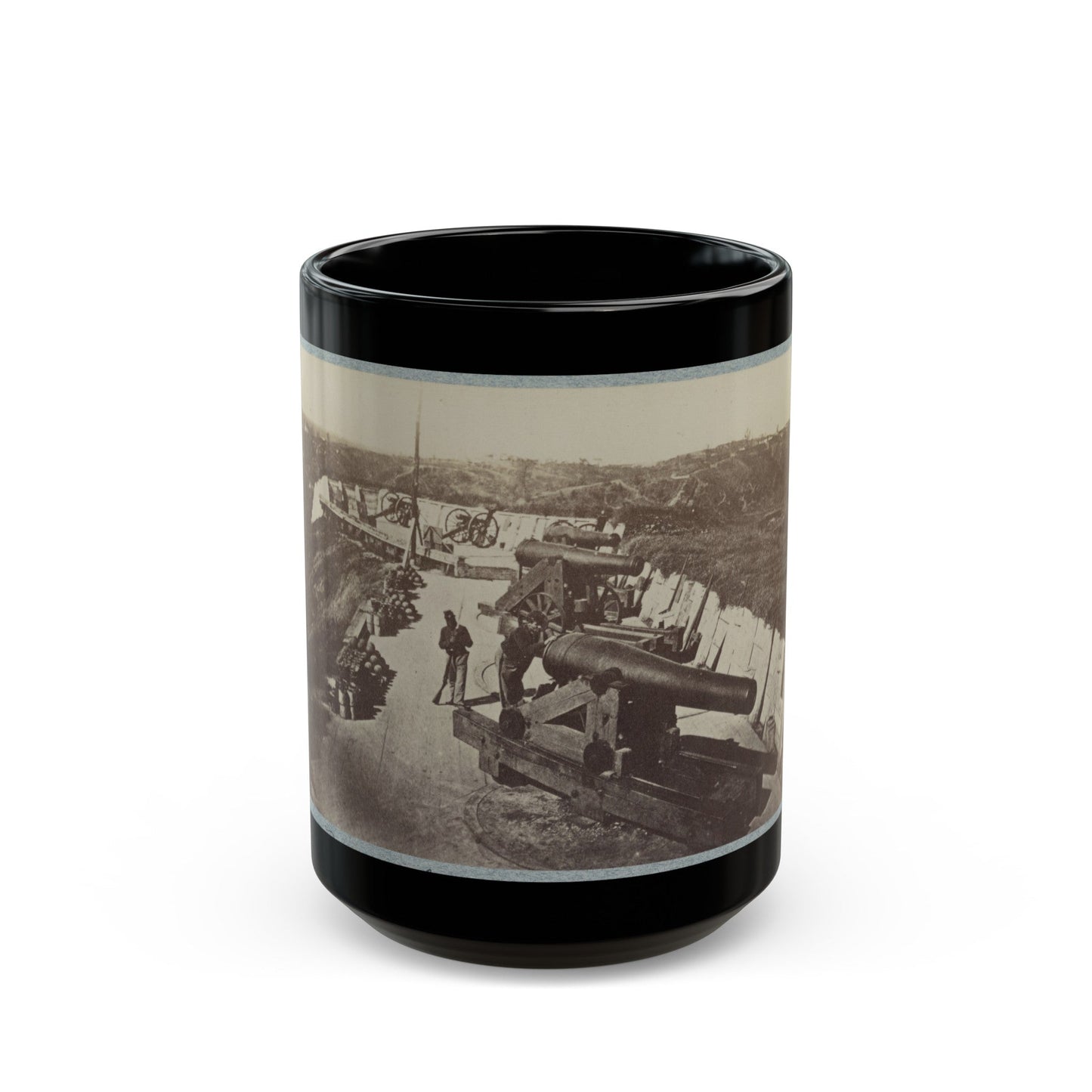 Battery Sherman, Vicksburg, Miss. (U.S. Civil War) Black Coffee Mug-15oz-The Sticker Space