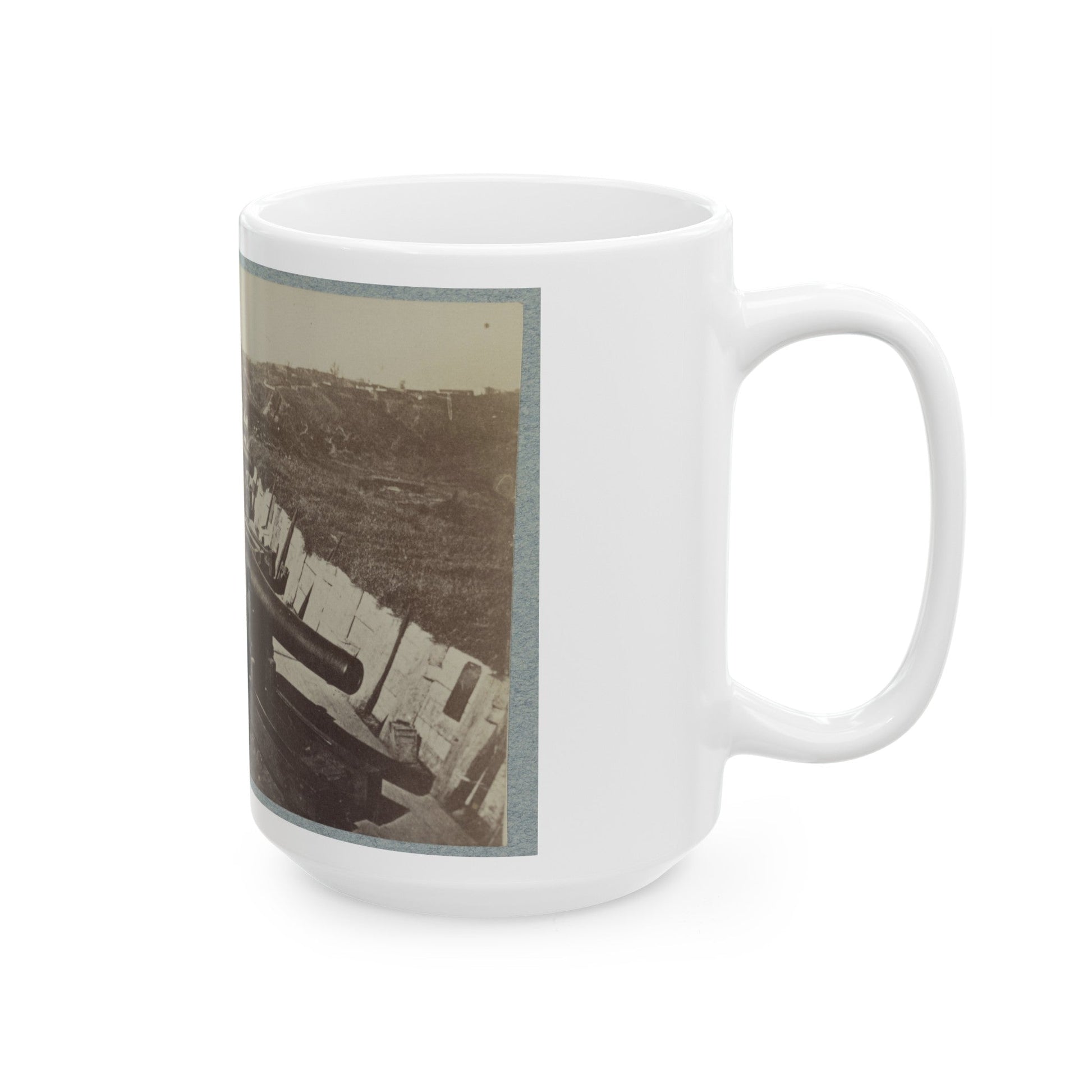 Battery Sherman, Vicksburg, Miss. (U.S. Civil War) White Coffee Mug-The Sticker Space