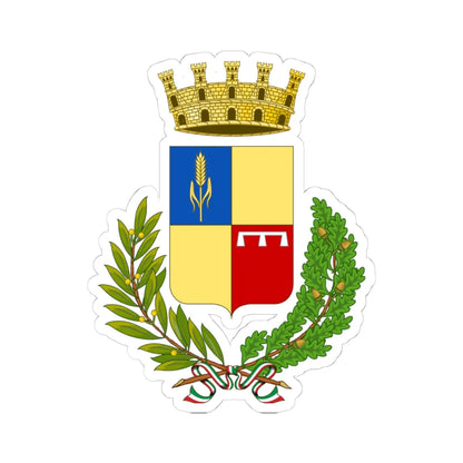 Battipaglia-Stemma (Italy) (Coat of Arms) STICKER Vinyl Kiss-Cut Decal 4 Inch White - The Sticker Space