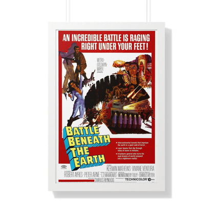 BATTLE BENEATH THE EARTH 1967 - Framed Movie Poster-20" x 30"-The Sticker Space