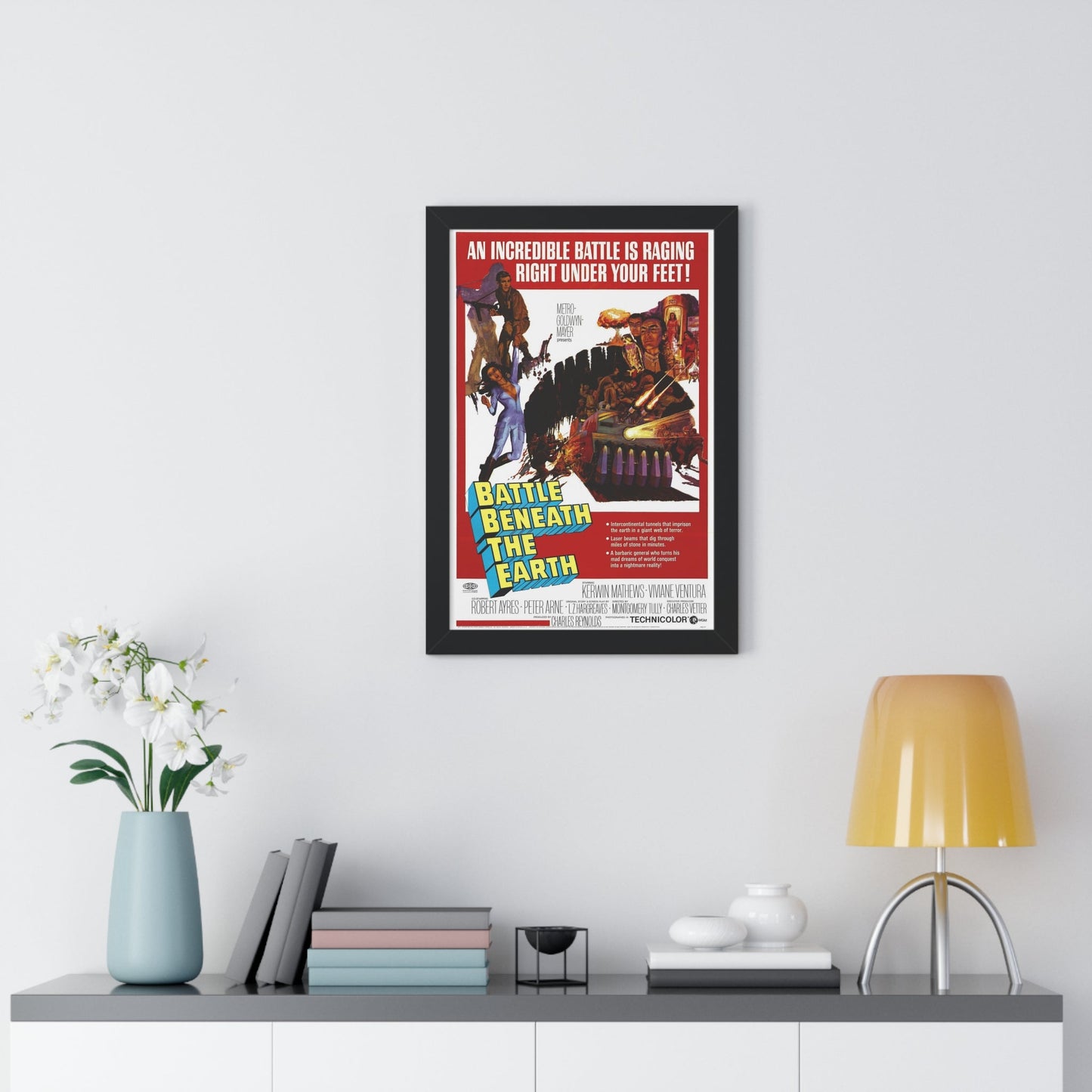 BATTLE BENEATH THE EARTH 1967 - Framed Movie Poster-The Sticker Space