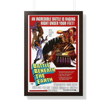 BATTLE BENEATH THE EARTH 1967 - Framed Movie Poster - The Sticker Space