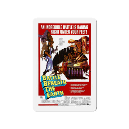 BATTLE BENEATH THE EARTH 1967 Movie Poster - Die-Cut Magnet-4" x 4"-The Sticker Space