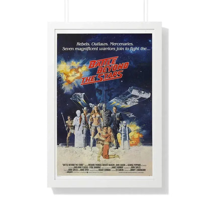 BATTLE BEYOND THE STARS 1980 - Framed Movie Poster 20" x 30" White - The Sticker Space