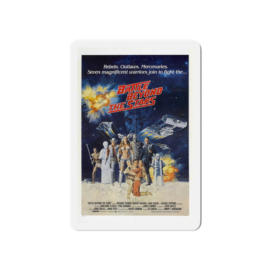 BATTLE BEYOND THE STARS 1980 Movie Poster - Die-Cut Magnet-6 × 6"-The Sticker Space