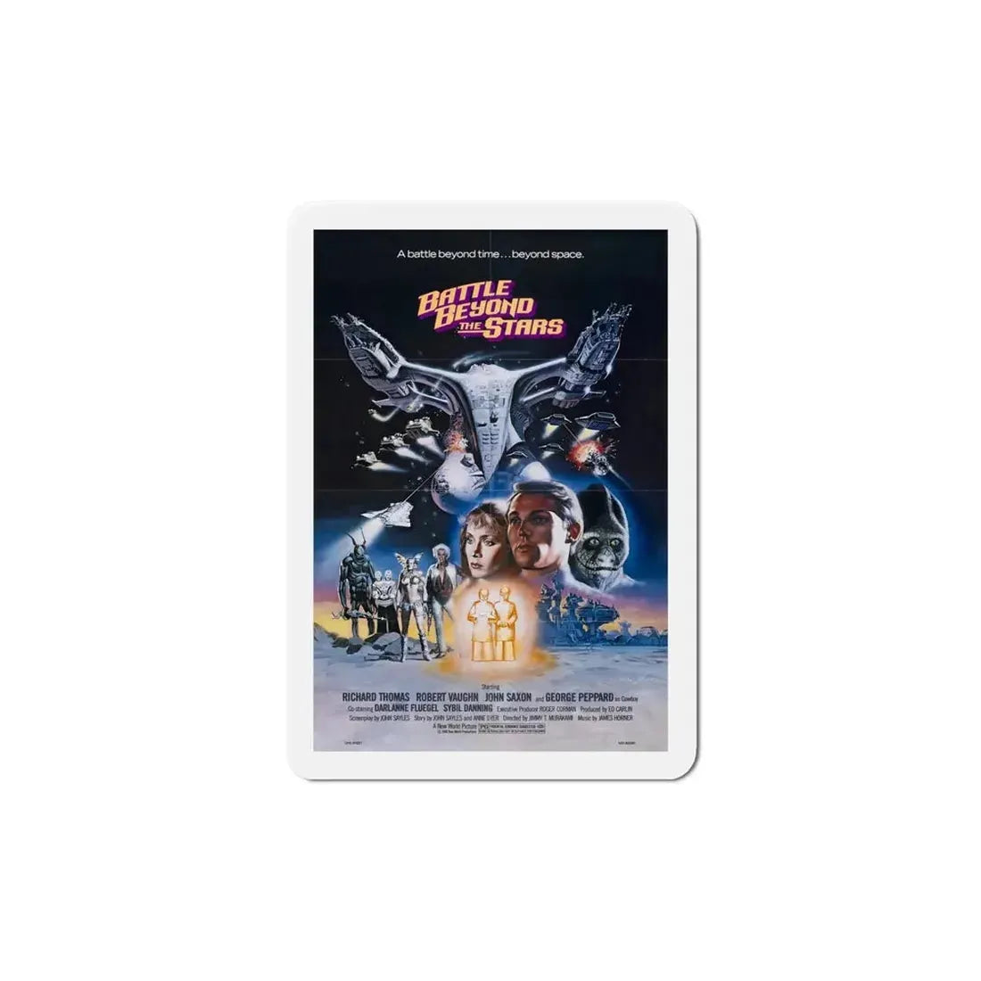 Battle Beyond the Stars 1980 Movie Poster Refrigerator Magnet - The Sticker Space