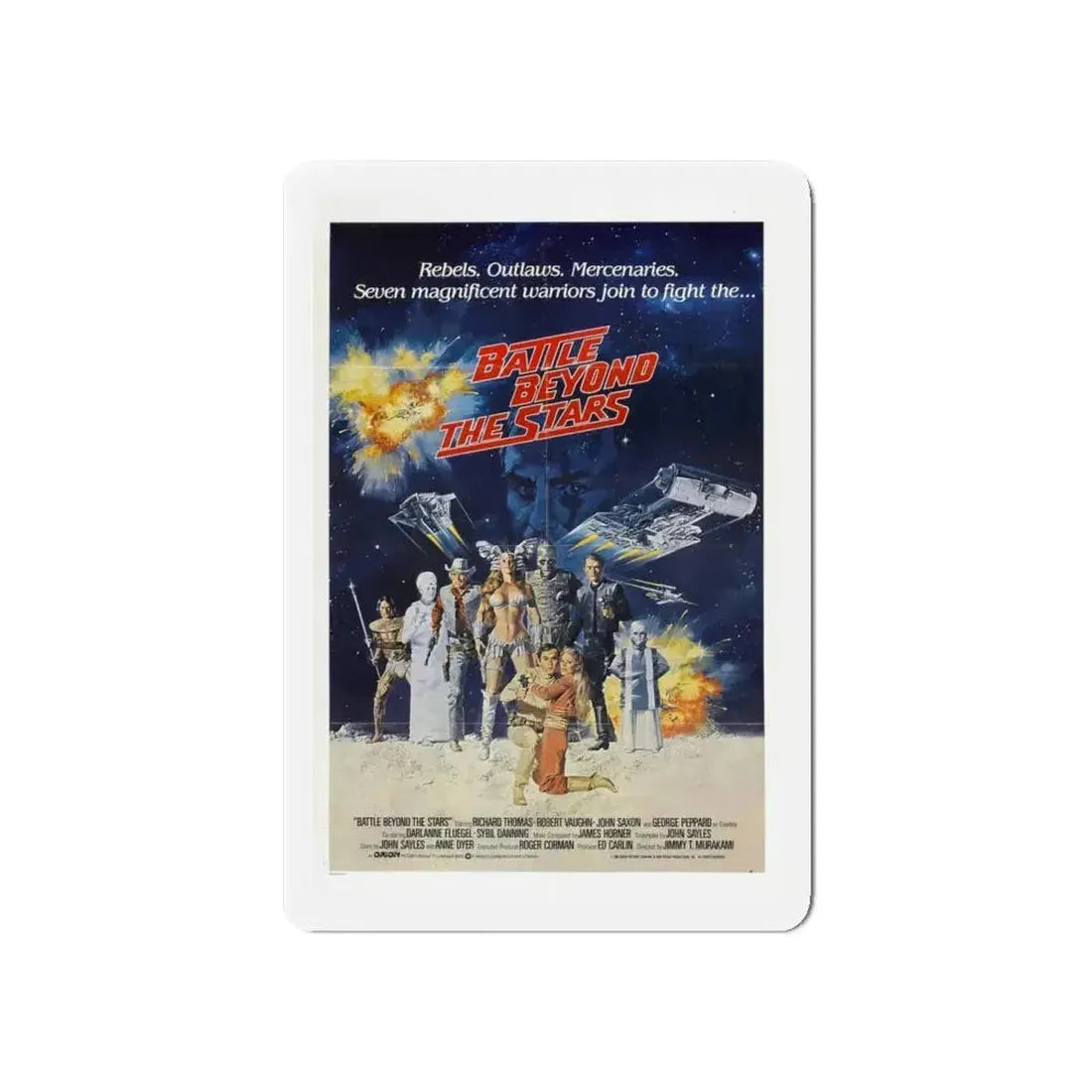 BATTLE BEYOND THE STARS 1980 Movie Poster - Refrigerator Magnet - The Sticker Space