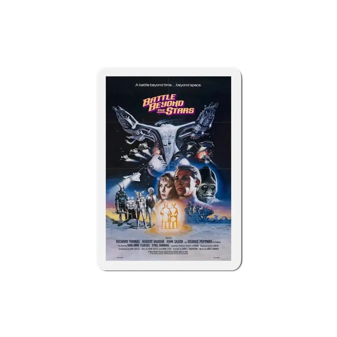 Battle Beyond the Stars 1980 Movie Poster Refrigerator Magnet - The Sticker Space