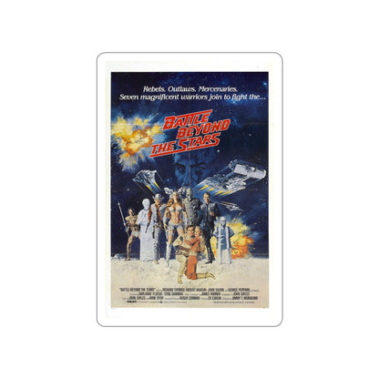 BATTLE BEYOND THE STARS 1980 Movie Poster STICKER Vinyl Die-Cut Decal-6 Inch-The Sticker Space