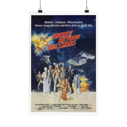 BATTLE BEYOND THE STARS 1980 - Paper Movie Poster 12″ x 18″ Matte - The Sticker Space