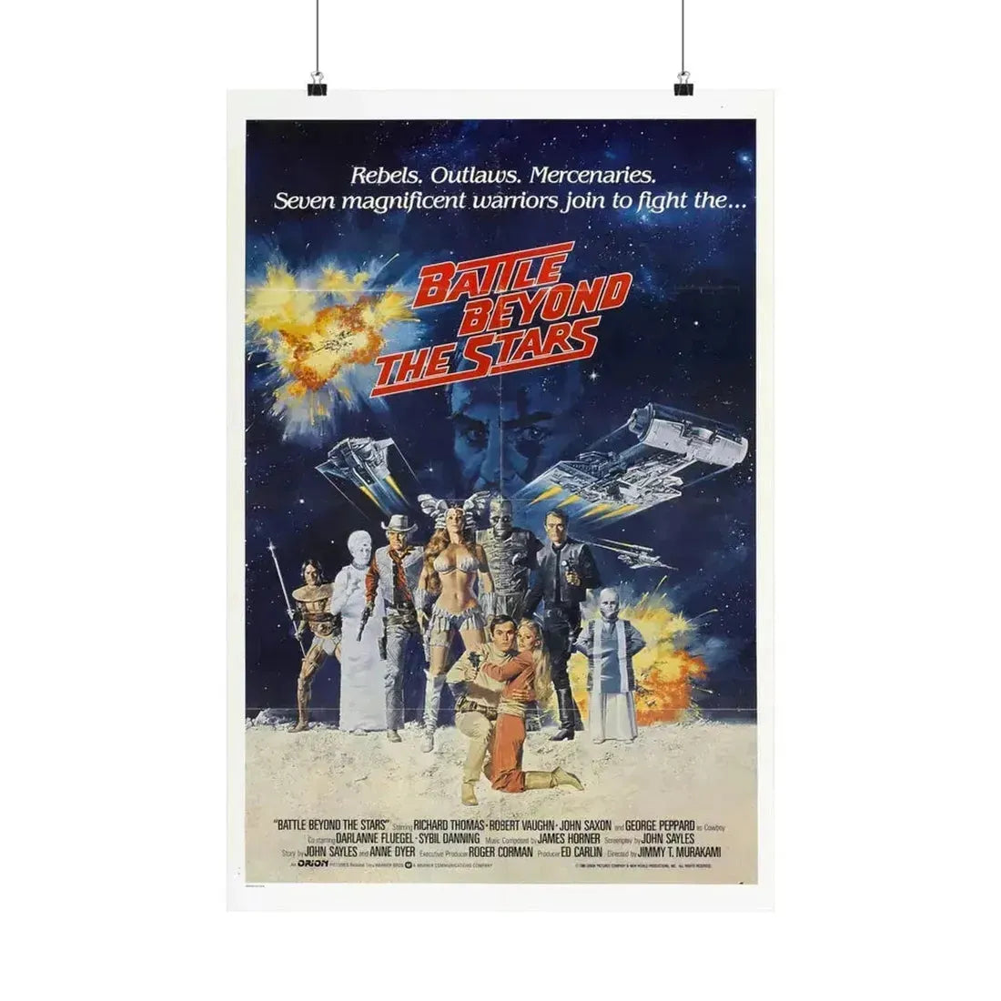 BATTLE BEYOND THE STARS 1980 - Paper Movie Poster 20″ x 30″ Matte - The Sticker Space