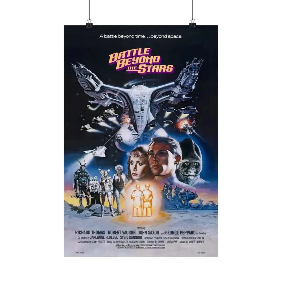 BATTLE BEYOND THE STARS (2) 1980 - Paper Movie Poster 16″ x 24″ Matte - The Sticker Space