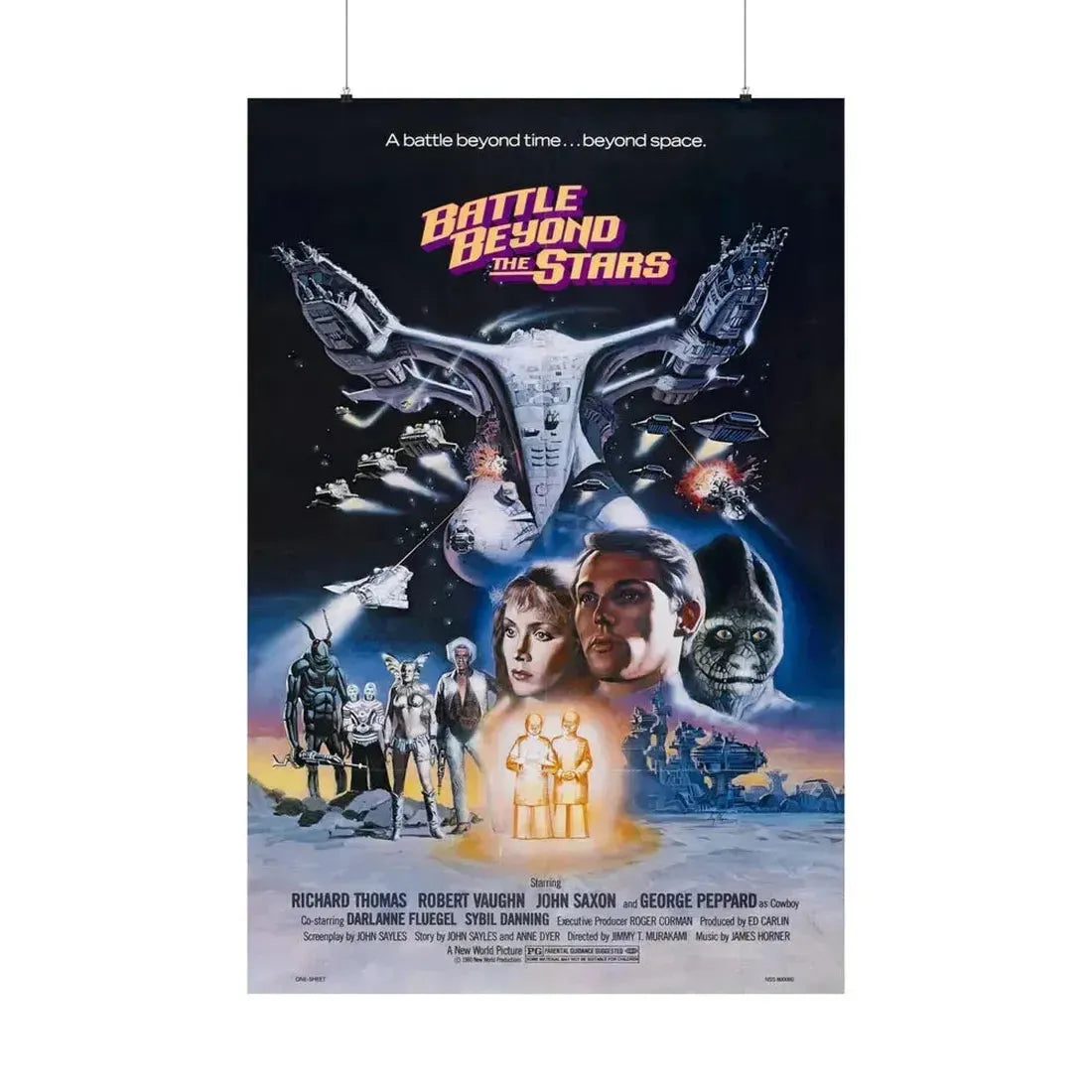 BATTLE BEYOND THE STARS (2) 1980 - Paper Movie Poster 36" x 54" Matte - The Sticker Space