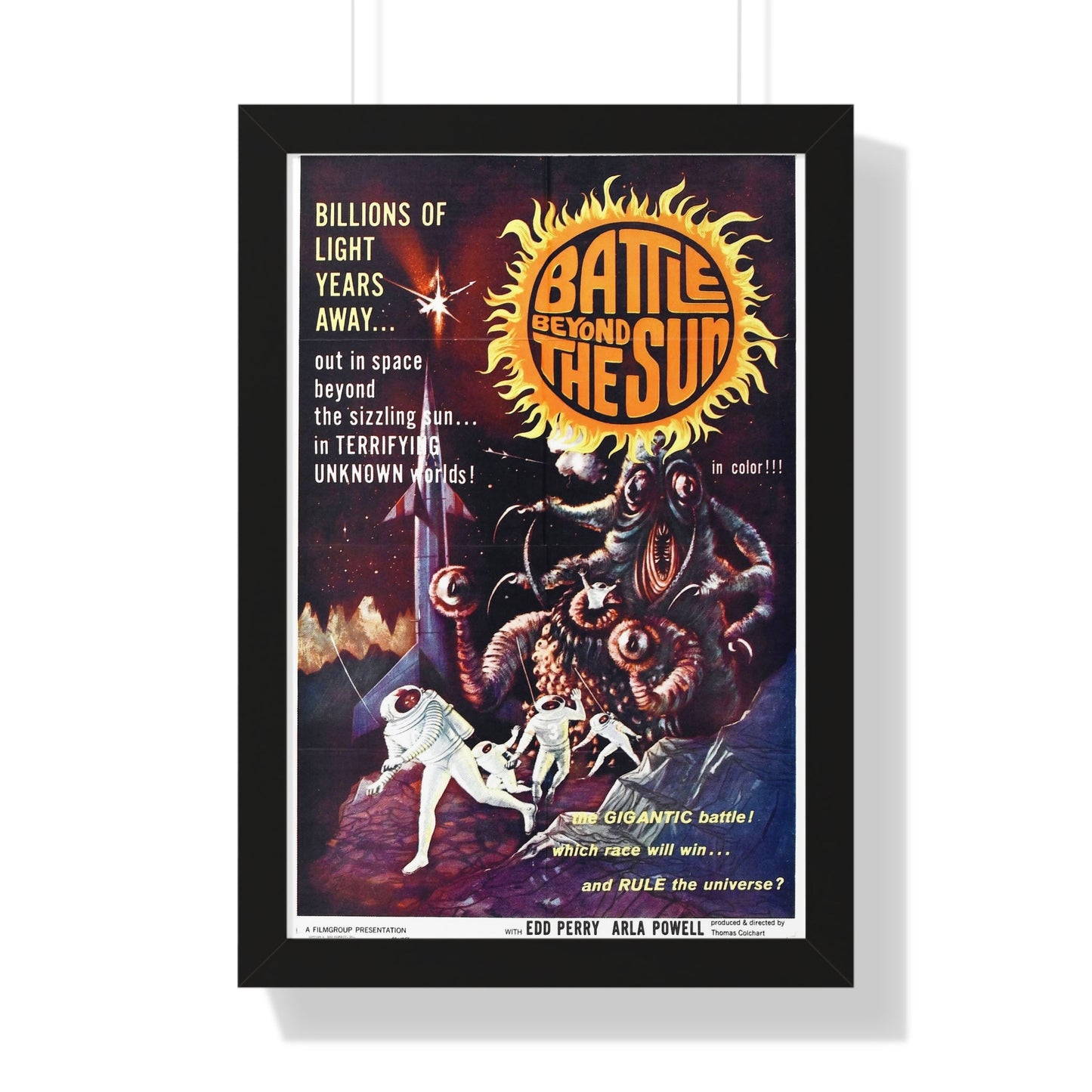 BATTLE BEYOND THE SUN 1959 - Framed Movie Poster-16″ x 24″-The Sticker Space