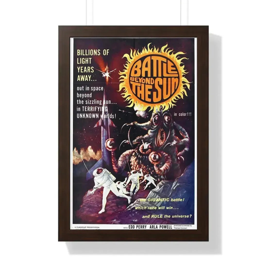 BATTLE BEYOND THE SUN 1959 - Framed Movie Poster - The Sticker Space