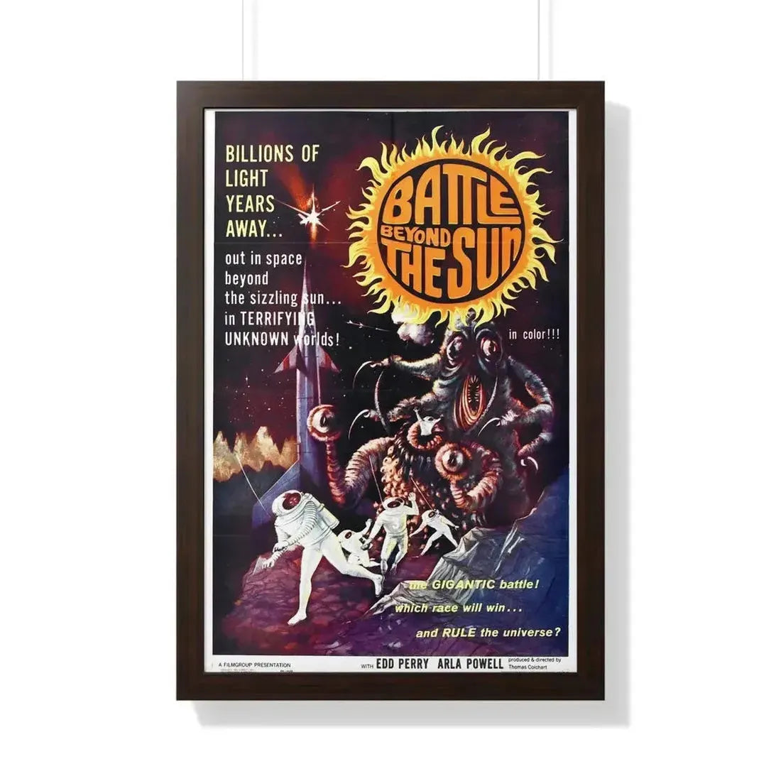 BATTLE BEYOND THE SUN 1959 - Framed Movie Poster - The Sticker Space