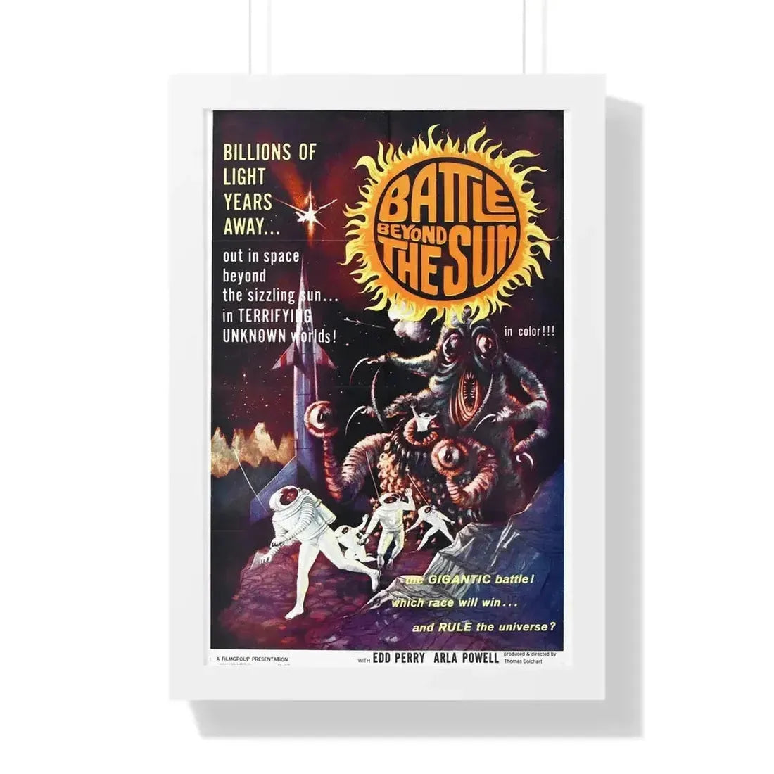 BATTLE BEYOND THE SUN 1959 - Framed Movie Poster - The Sticker Space