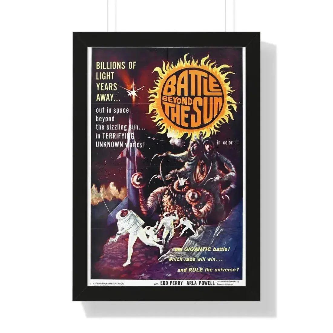 BATTLE BEYOND THE SUN 1959 - Framed Movie Poster - The Sticker Space