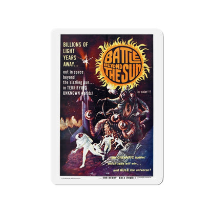 BATTLE BEYOND THE SUN 1959 Movie Poster - Die-Cut Magnet-2" x 2"-The Sticker Space