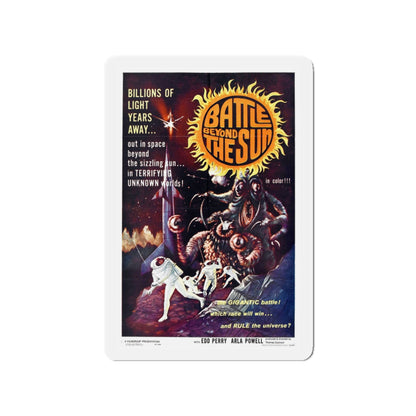 BATTLE BEYOND THE SUN 1959 Movie Poster - Die-Cut Magnet-3" x 3"-The Sticker Space