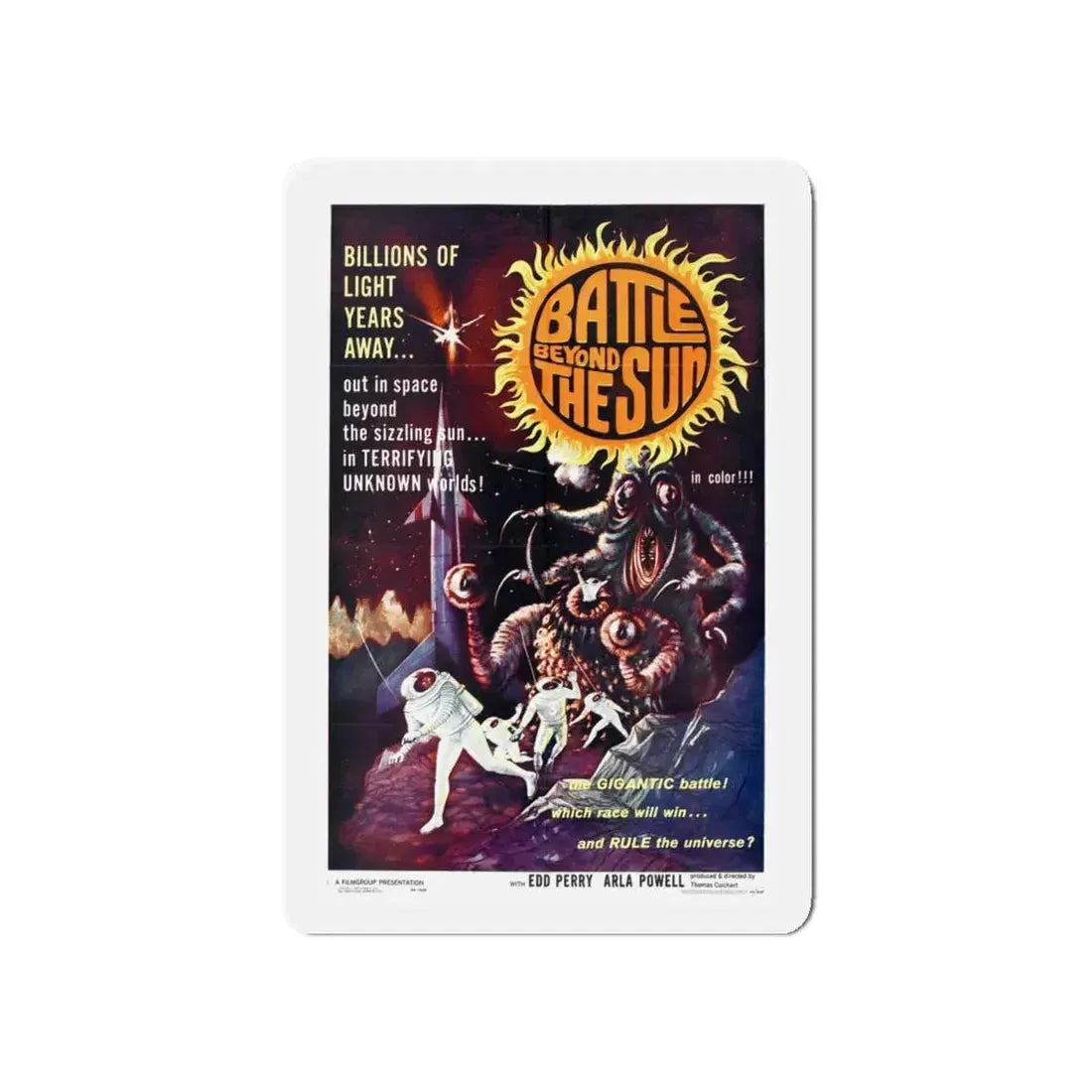 BATTLE BEYOND THE SUN 1959 Movie Poster - Refrigerator Magnet 5 Inch - The Sticker Space